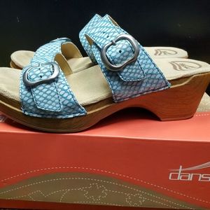 Dansko Turquoise Wedges